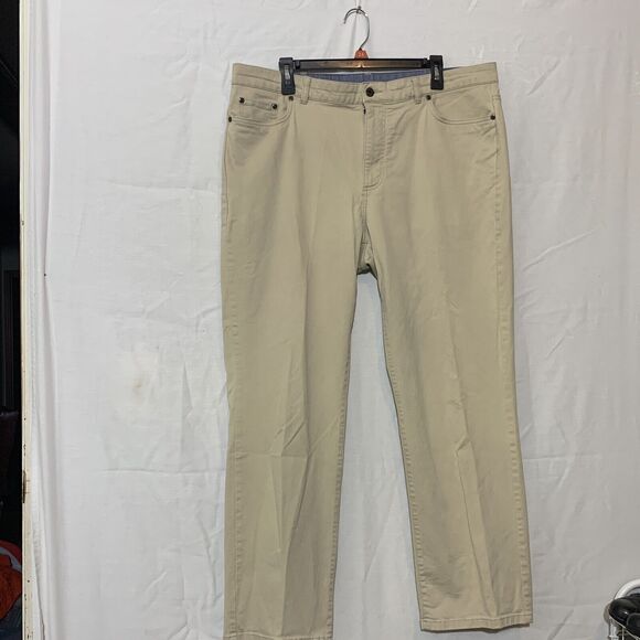 LL Bean Lakewashed Standard Fit Khakis Mens 38x29 - Picture 1 of 8